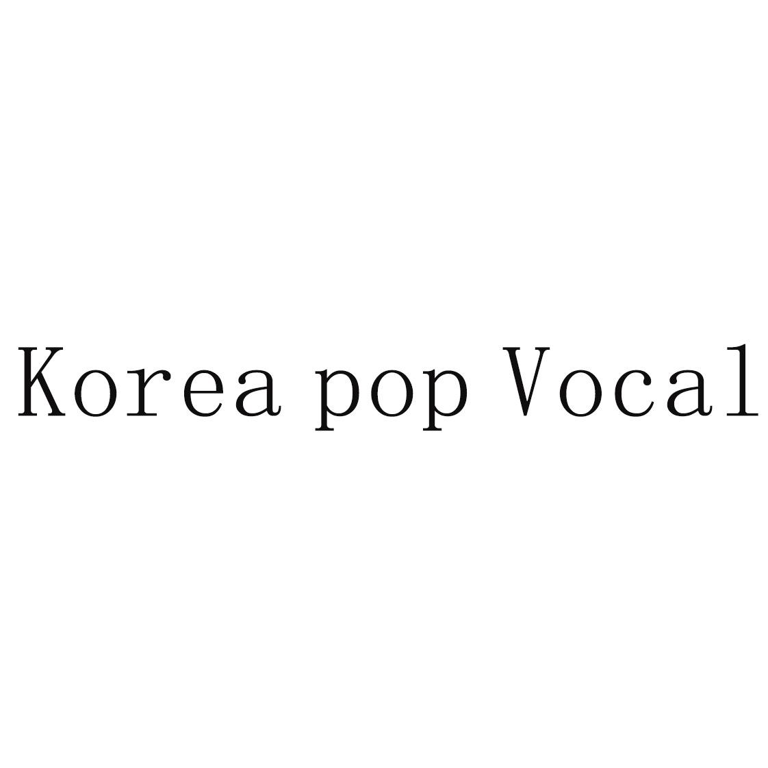 korea pop vocal