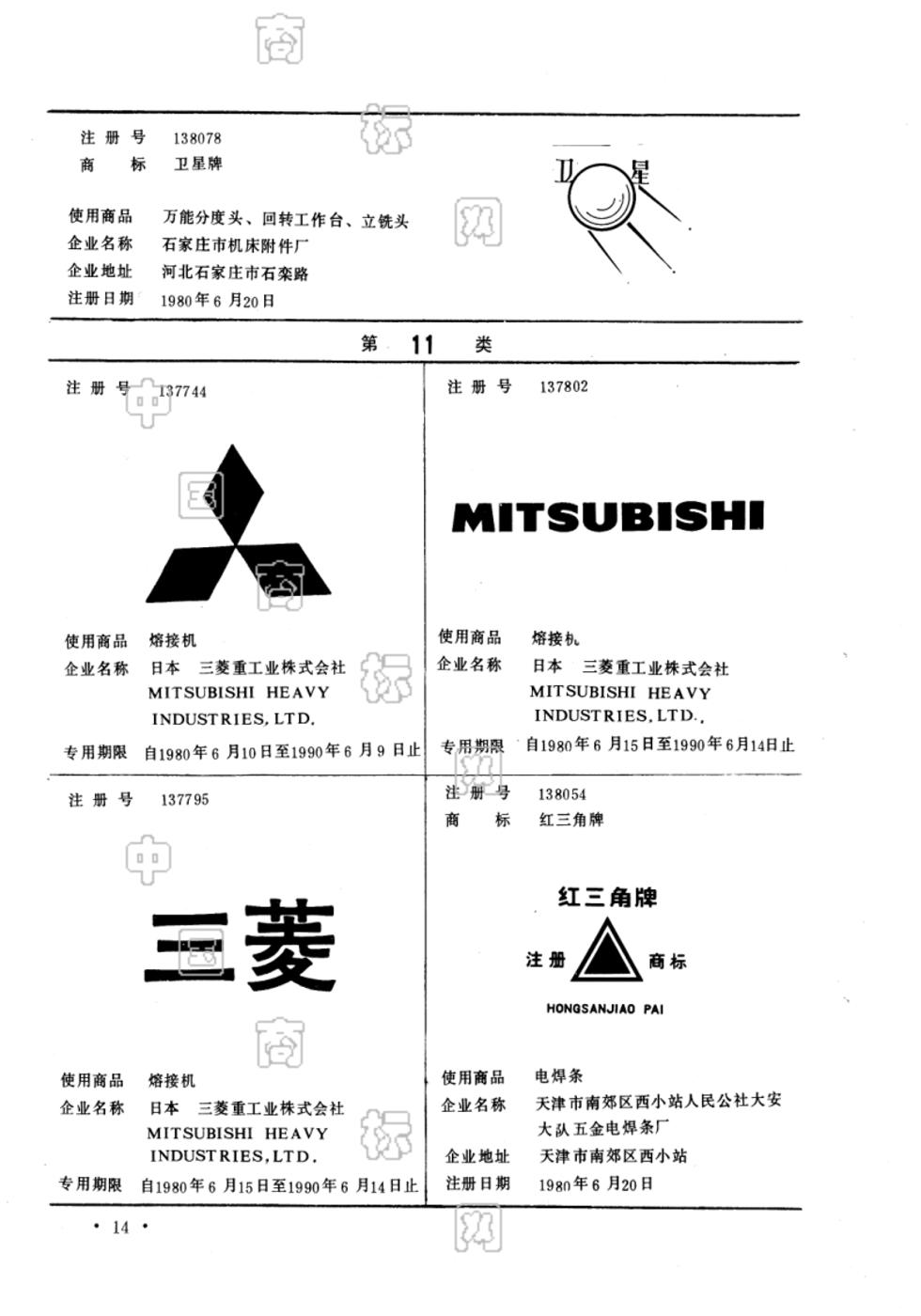 红三角_注册号138054_商标注册查询 天眼查