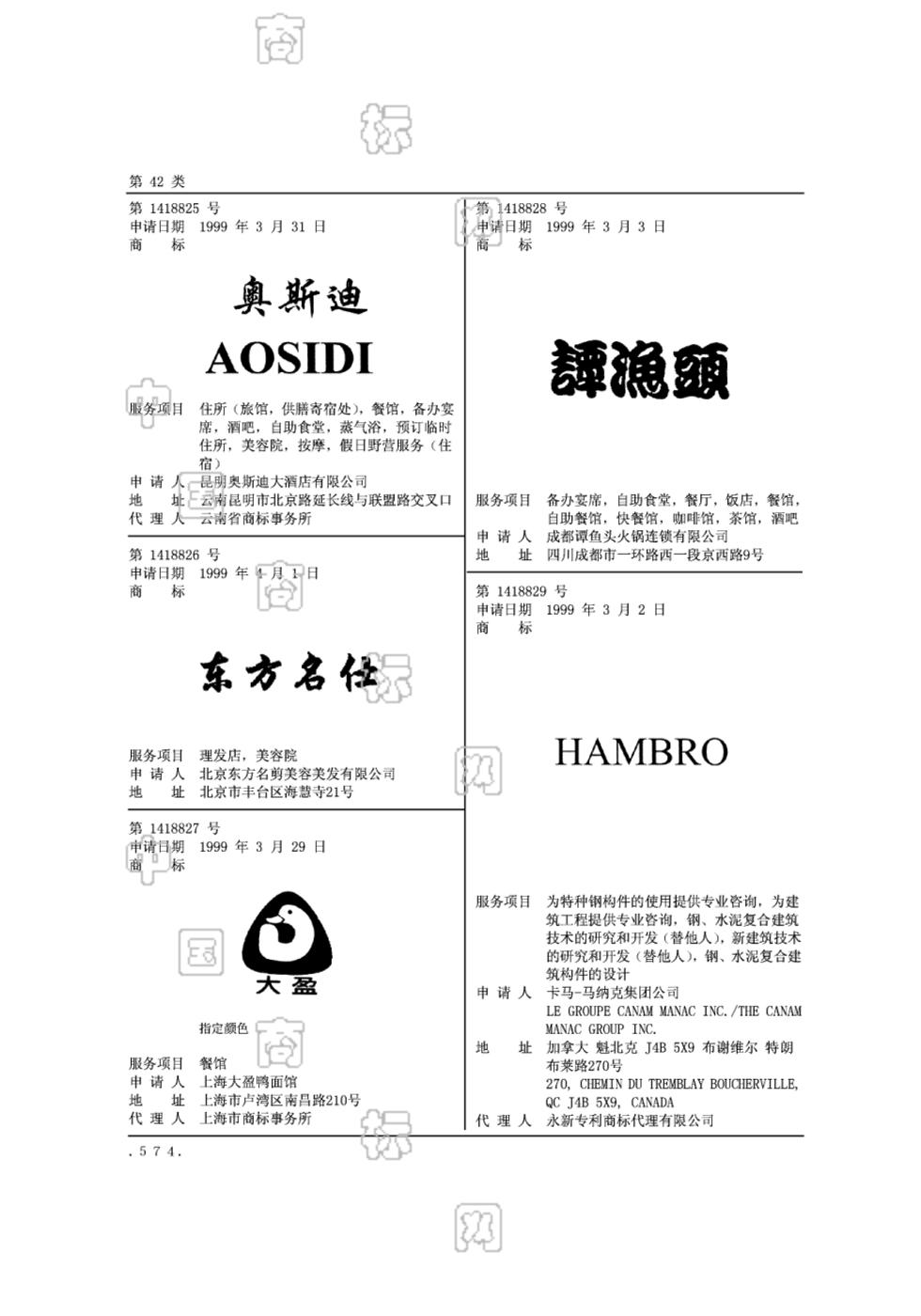 奥斯迪_注册号1418825_商标注册查询 - 天眼查