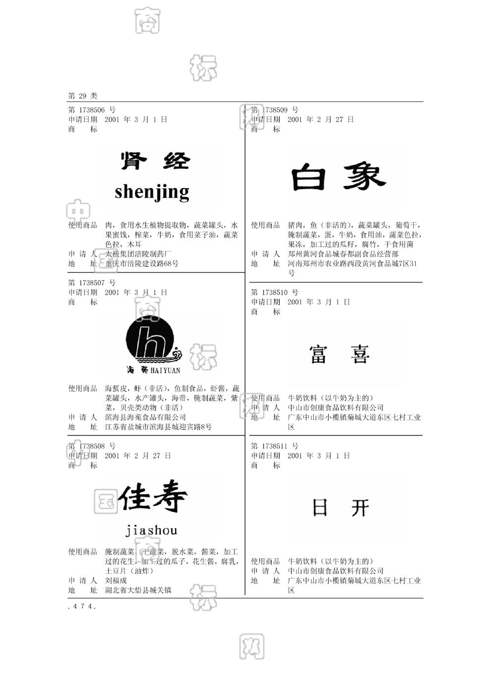 白象_注册号1738509_商标注册查询 天眼查