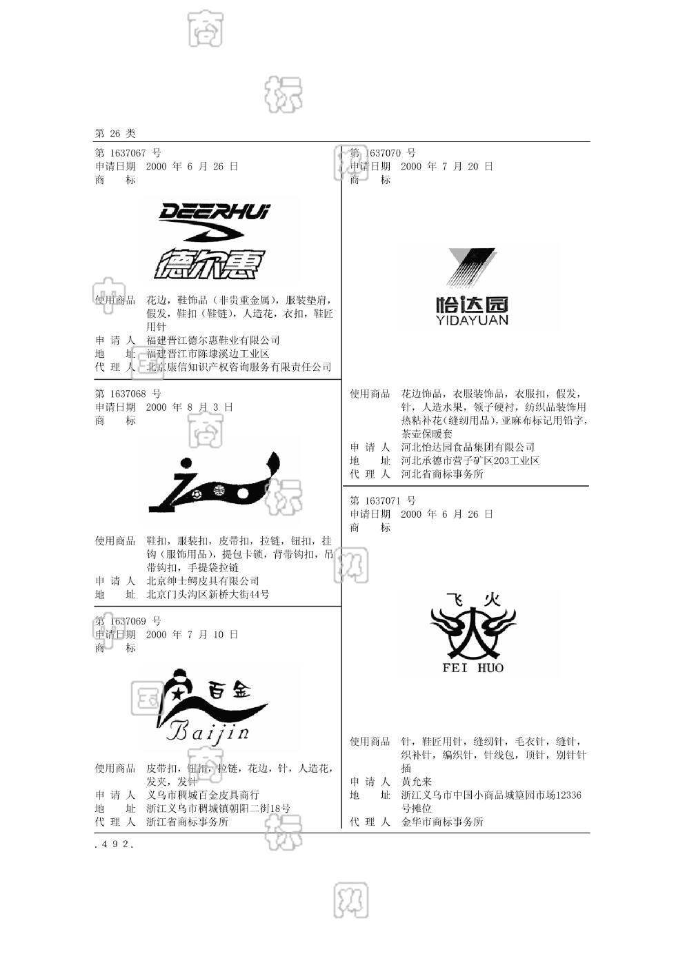德尔惠_注册号1637067_商标注册查询 - 天眼查