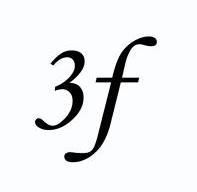 3 f