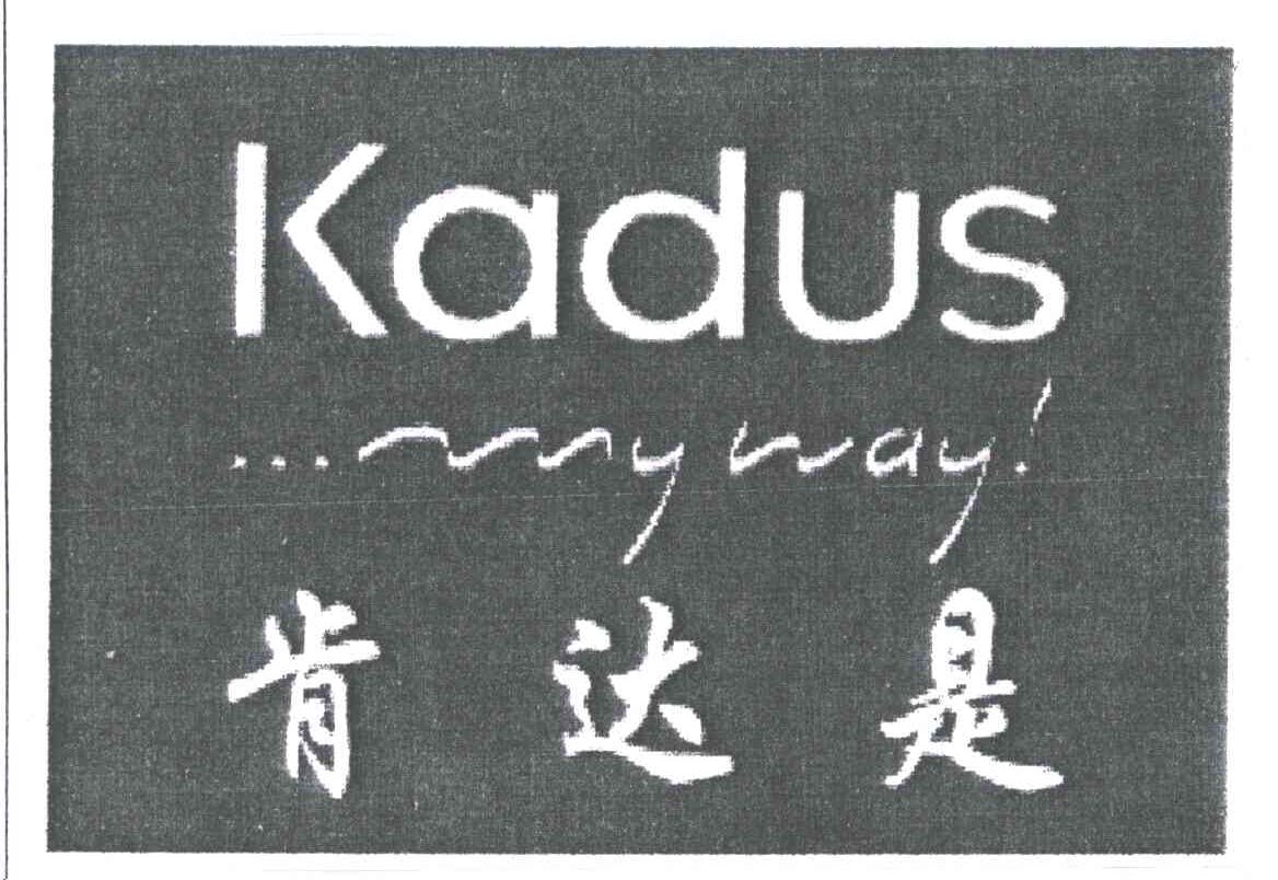 肯达是;kadus my way