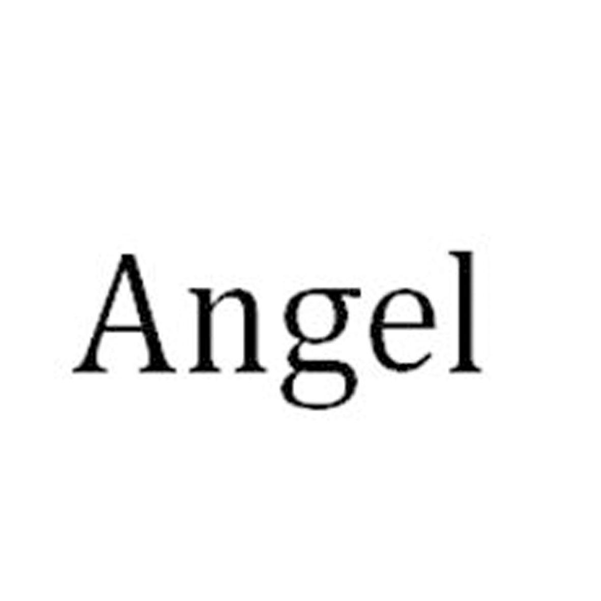 angel字体书写图片