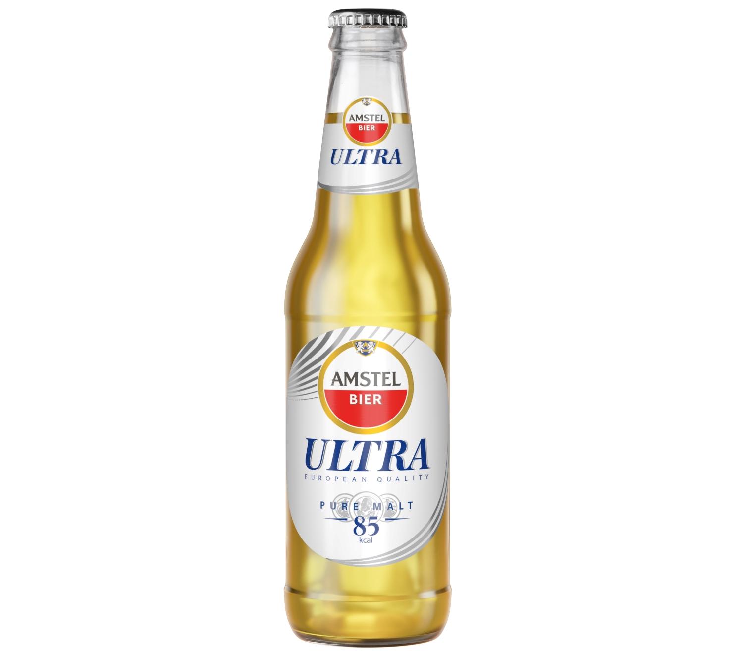 amstel bier ultra european quality pure malt kcal 85