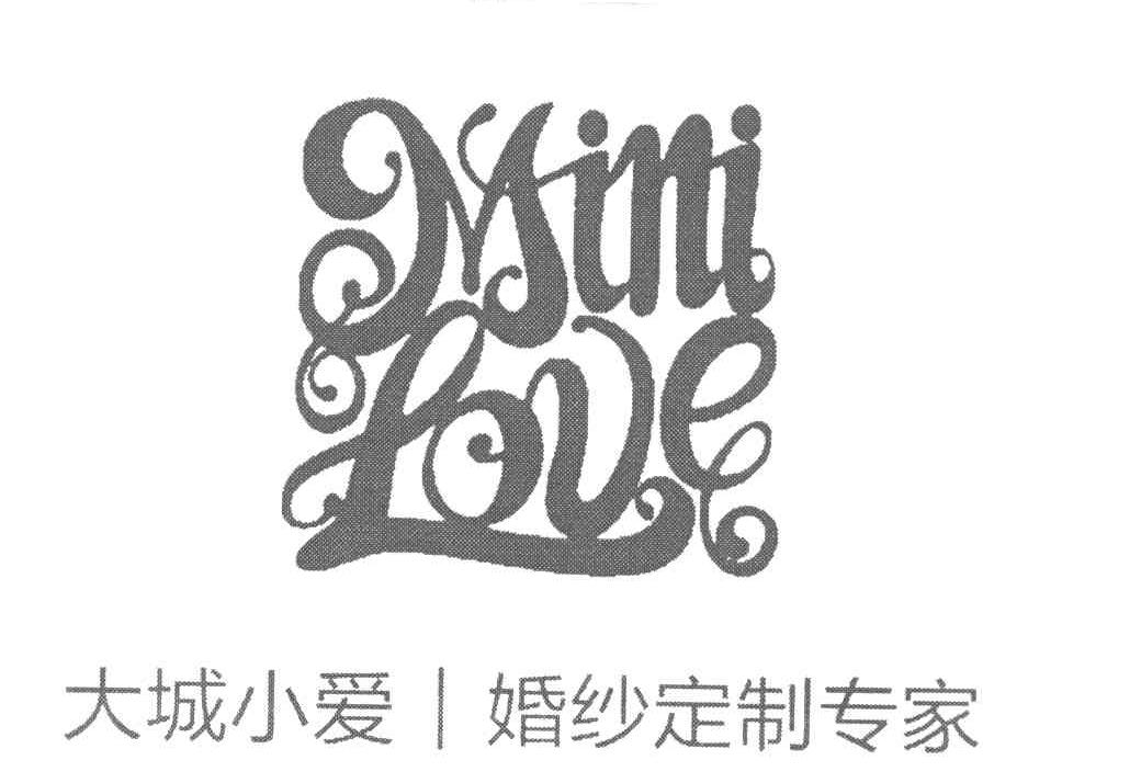 大城小爱 婚纱定制专家 minilove商标无效分类:社交