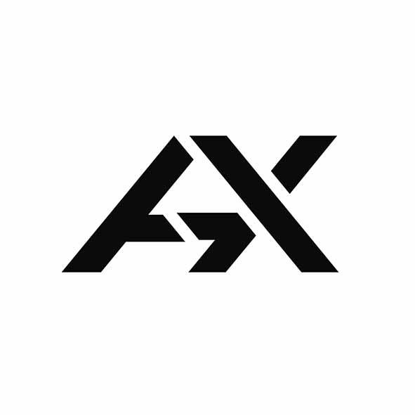 hx字母创意logo设计图片