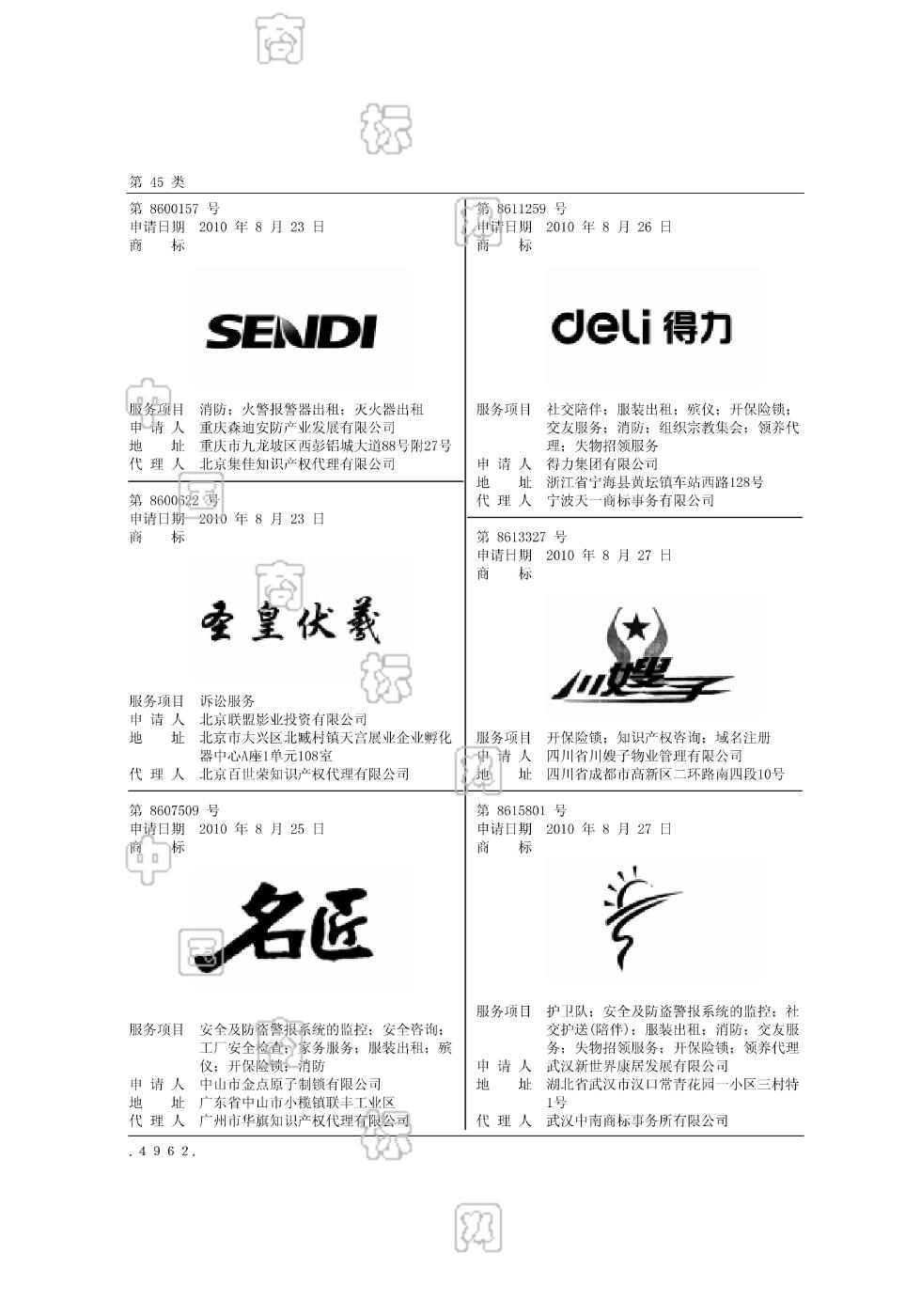 得力_注册号8611259_商标注册查询 - 天眼查