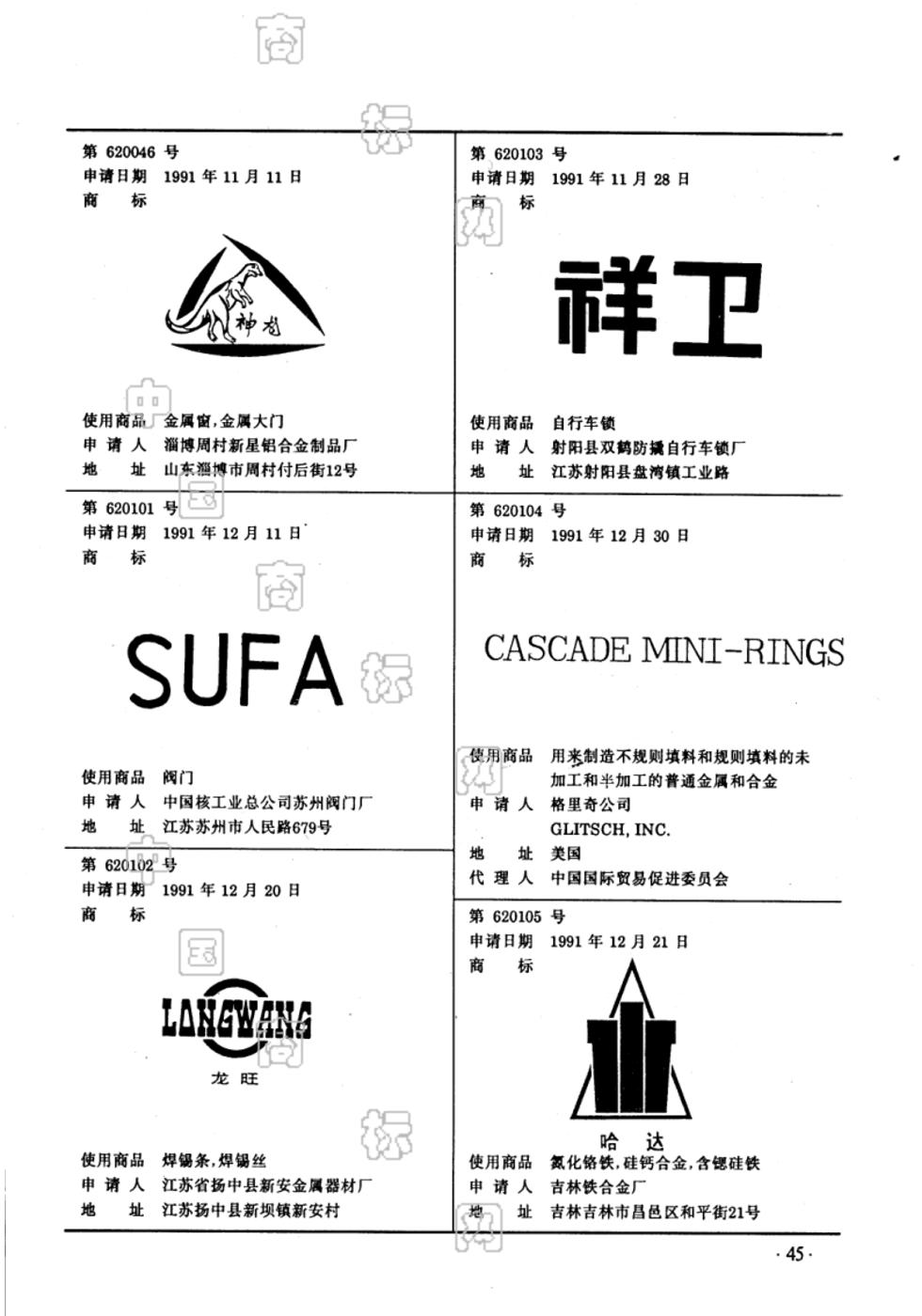 cascade mini-rings_注册号620104_商标注册查询 - 天眼查