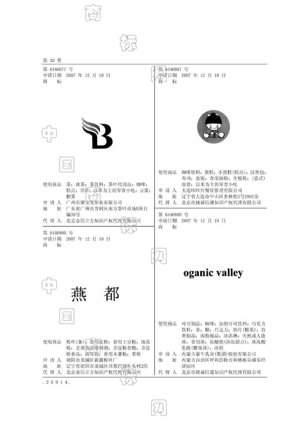 oganic valley_註冊號6446890_商標註冊查詢 - 天眼查