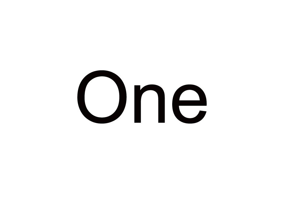 one