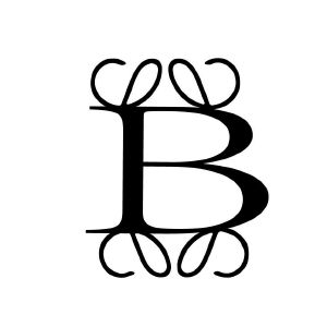 b字母绘画立体图片