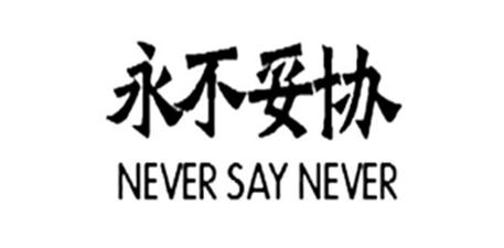 永不妥协neversaynever