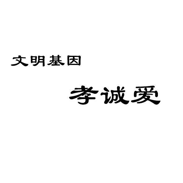 文明基因孝诚爱