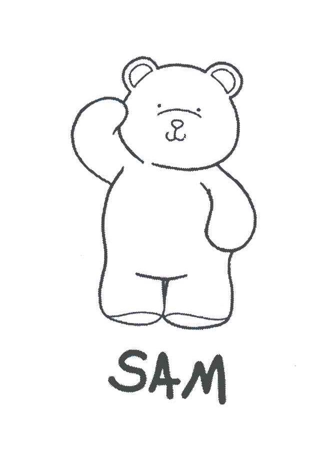 英语萨姆的简笔画图片