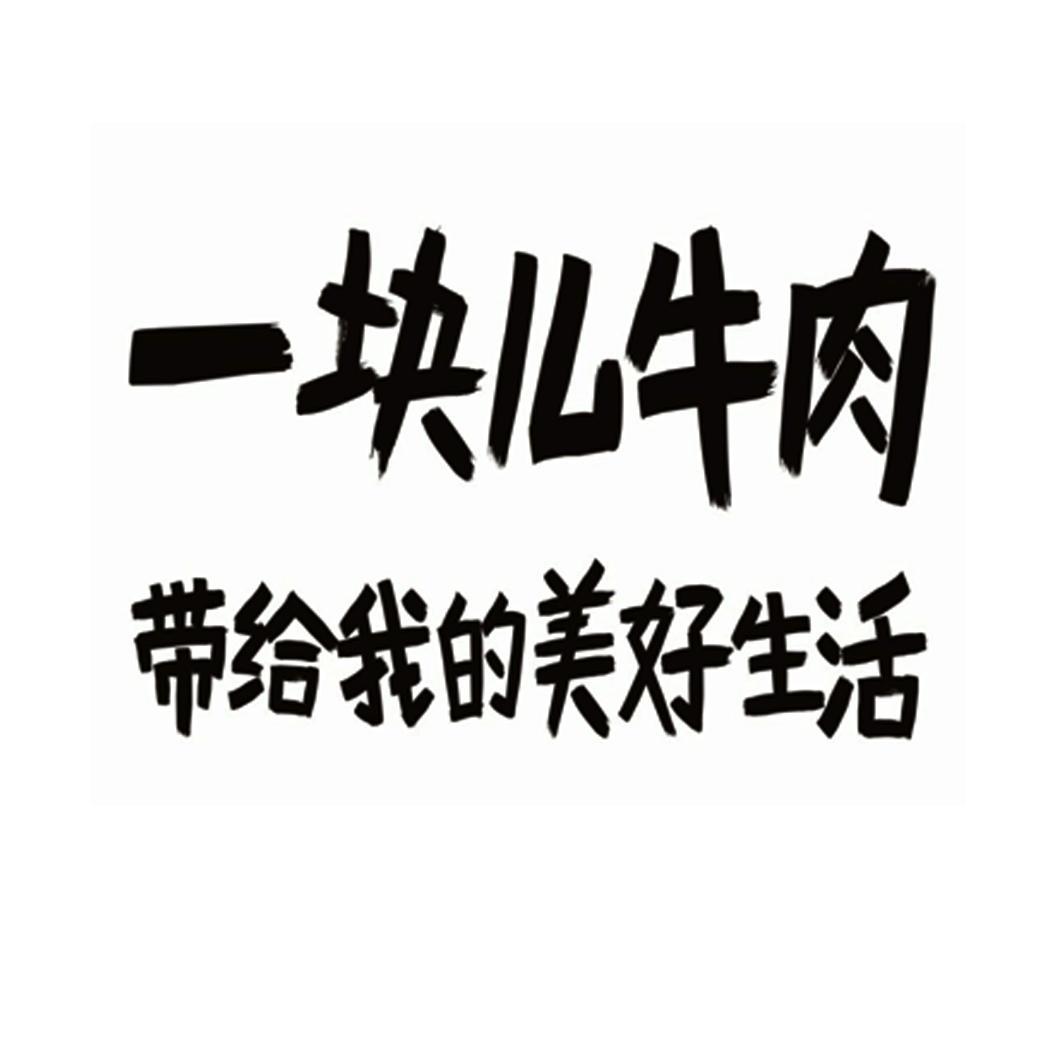 一块儿牛肉 给我的美好生活